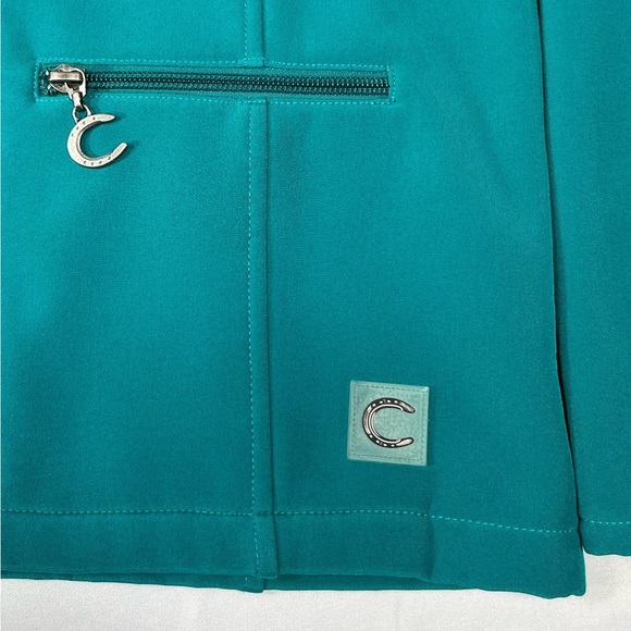 Connoisseur Equestrian Jacket - Medium - Teal - Scuba Fleece - Picture 10 of 16